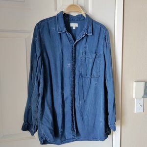 Lucky Brand Chambray button down shirt XL